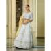 Picture of Marvelous Georgette & Net Off White Lehenga Choli