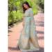 Picture of Grand Organza Light Steel Blue Saree