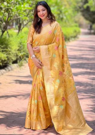 Picture of Enticing Organza Peru Saree