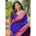 Picture of Alluring Silk Midnight Blue Saree