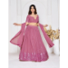 Picture of Beautiful Georgette Pale Violet Red Lehenga Choli