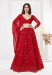 Picture of Bewitching Georgette Crimson Lehenga Choli