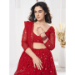 Picture of Bewitching Georgette Crimson Lehenga Choli