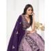 Picture of Sightly Georgette Dark Slate Blue Lehenga Choli