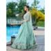 Picture of Georgette & Net Dark Sea Green Lehenga Choli