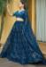 Picture of Gorgeous Georgette & Net Navy Blue Lehenga Choli