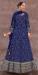 Picture of Superb Georgette Navy Blue Anarkali Salwar Kameez