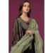 Picture of Enticing Georgette Black Straight Cut Salwar Kameez