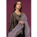 Picture of Classy Georgette Black Straight Cut Salwar Kameez