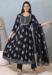 Picture of Rayon & Cotton Black Readymade Salwar Kameez