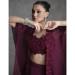 Picture of Georgette & Silk & Organza Brown Lehenga Choli