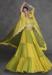 Picture of Georgette & Silk & Organza Golden Rod Lehenga Choli