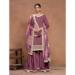 Picture of Nice Silk Dim Gray Straight Cut Salwar Kameez