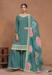 Picture of Ideal Silk Cadet Blue Straight Cut Salwar Kameez