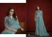 Picture of Crepe & Georgette & Silk Medium Sea Green Saree