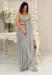 Picture of Stunning Georgette Grey Saree