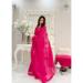 Picture of Delightful Georgette Pink Saree