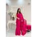 Picture of Delightful Georgette Pink Saree