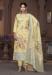 Picture of Organza Lemon Chiffon Straight Cut Salwar Kameez