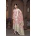 Picture of Organza Burly Wood Straight Cut Salwar Kameez