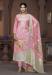 Picture of Organza Rosy Brown Straight Cut Salwar Kameez