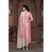 Picture of Organza Rosy Brown Straight Cut Salwar Kameez