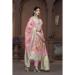 Picture of Organza Rosy Brown Straight Cut Salwar Kameez