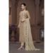 Picture of Sublime Organza Beige Straight Cut Salwar Kameez