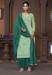 Picture of Rayon Dark Sea Green Straight Cut Salwar Kameez