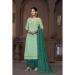 Picture of Rayon Dark Sea Green Straight Cut Salwar Kameez