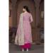 Picture of Alluring Rayon Rosy Brown Straight Cut Salwar Kameez