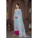 Picture of Taking Rayon Cadet Blue Straight Cut Salwar Kameez