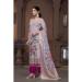 Picture of Appealing Cotton Plum Straight Cut Salwar Kameez