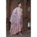 Picture of Appealing Cotton Plum Straight Cut Salwar Kameez