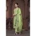 Picture of Cotton Dark Sea Green Straight Cut Salwar Kameez