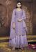 Picture of Chiffon Slate Grey Straight Cut Salwar Kameez