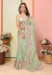 Picture of Wonderful Silk & Organza Dark Sea Green Saree