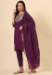 Picture of Excellent Silk Purple Readymade Salwar Kameez