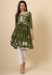 Picture of Delightful Rayon Dark Olive Green Kurtis & Tunic