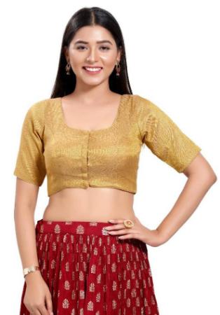 Picture of Pleasing Chiffon Burly Wood Designer Blouse