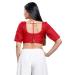 Picture of Exquisite Chiffon Fire Brick Designer Blouse