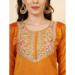 Picture of Stunning Silk Orange Red Readymade Salwar Kameez