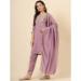 Picture of Gorgeous Silk Plum Readymade Salwar Kameez