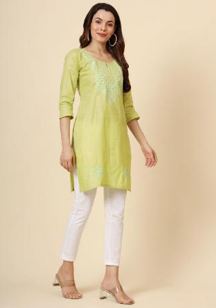 Picture of Beauteous Cotton Dark Khaki Kurtis & Tunic