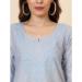 Picture of Amazing Cotton Light Steel Blue Kurtis & Tunic