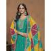 Picture of Classy Chiffon Teal Straight Cut Salwar Kameez