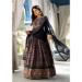 Picture of Beautiful Silk Dark Slate Grey Readymade Gown