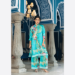 Picture of Beautiful Chiffon Turquoise Kurtis & Tunic