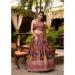 Picture of Sightly Satin Maroon Readymade Lehenga Choli