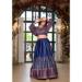 Picture of Alluring Satin Midnight Blue Readymade Lehenga Choli